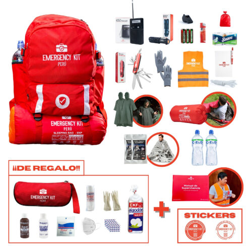 Mochila de emergencia PREMIUM (1 - 2 personas)